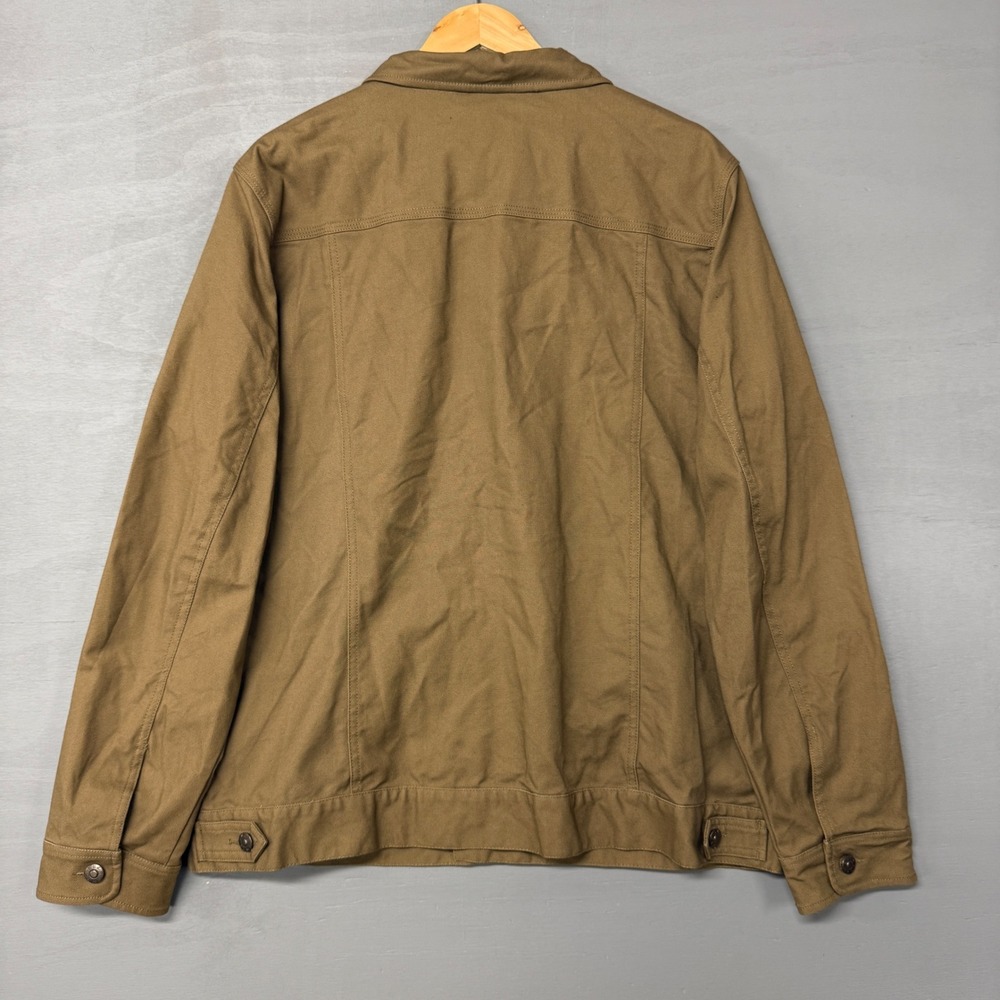 Duck Camp Barn Jacket Brown Canvas Field Utility Chore Coat Shirt XL - Picture 5 of 7